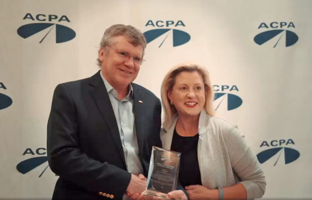 Taylor receives ACPA technical achievement award | Institute for ...