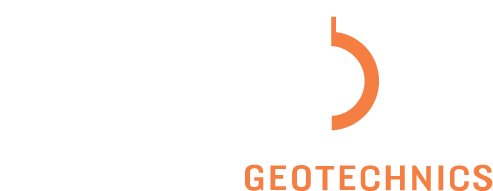  Logo reading Ingios Geotechnics with the O of Ingios resembling a power button