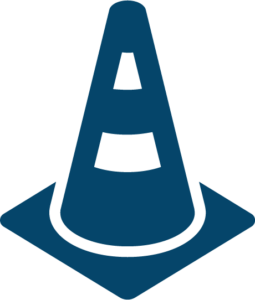 Graphic of a construction cone